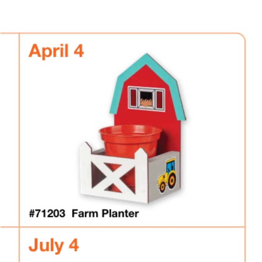 New! Home Depot Kids DIY - Farm Planter